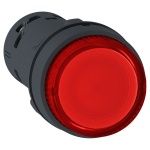 Schneider Electric Моноблочная кнопка с подсветкой, пластик, красный, Ø22, встроенный светодиод, пружинный возврат, 230…240 V AC, 1 НО (арт. XB7NW34M1) в Стерлитамаке фото